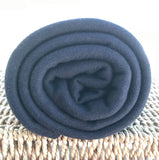 Bamboo Organic Cotton Interlock Fabric Black by the Yard - Kinderel Bamboo Fabrics
