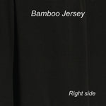 Wholesale Black Bamboo Stretch Jersey Fabric  Rolls from $7.12/yard - Kinderel Bamboo Fabrics
