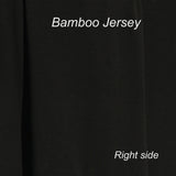 Wholesale Black Bamboo Stretch Jersey Fabric  Rolls from $7.12/yard - Kinderel Bamboo Fabrics