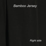 Bamboo Stretch Jersey Fabric Black by the Yard - Kinderel Bamboo Fabrics