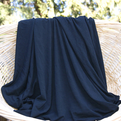 Bamboo Stretch Jersey Fabric Black by the Yard - Kinderel Bamboo Fabrics