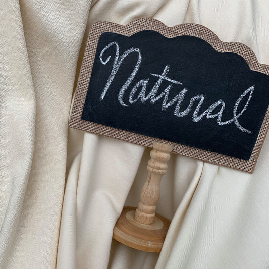 Natural Lyocell Stretch French Terry Fabric by the Yard or Wholesale - Kinderel Bamboo Fabrics