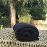 Tencel Jersey Knit Fabric Black by the Yard - Kinderel Bamboo Fabrics