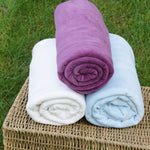 Organic Cotton Velour Fabric - Baby Blue Bolts from $US 7.60/yard - Kinderel Bamboo Fabrics