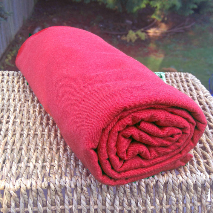 Red Stretch Jersey Fabric by the Yard or Wholesale | Bamboo Cotton ...