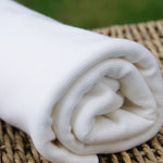 Bamboo Stretch Rib 1x1 Fabric, Natural - Kinderel Bamboo Fabrics