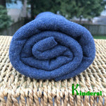 Bamboo Stretch 2x2 Rib Knit Fabric by the yard or Wholesale, Heather Navy or Lake