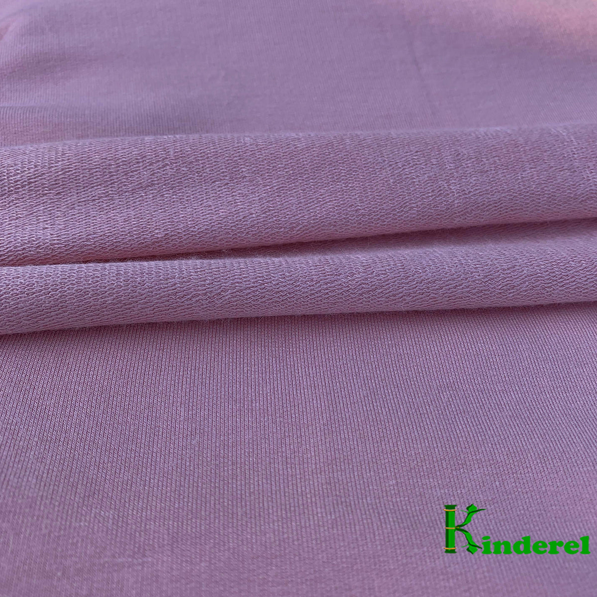 Salmon Rose Bamboo Stretch French Terry by the Yard or Wholesale - Kinderel Bamboo Fabrics