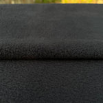 Black Poly Fleece Fabric