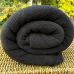 Black Poly Fleece Fabric