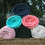Salmon Bamboo Cotton Stretch French Terry - by the Yard or Wholesale