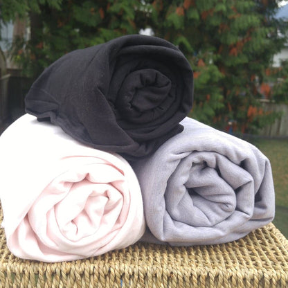Bamboo Stretch Fleece Knit Fabric, Black, Wholesale - Kinderel Bamboo Fabrics