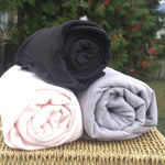 Bamboo Stretch Fleece Knit Fabric, Black, Wholesale - Kinderel Bamboo Fabrics