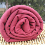 Bamboo Stretch French Terry Fabric - Tawny Port - Kinderel Bamboo Fabrics